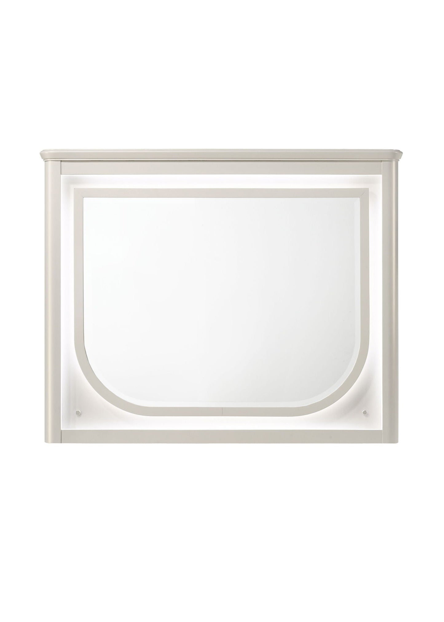 Laveda Mirror With LED white framed wall mirror by HouseOfZazla on Tampa Home & Garden Store