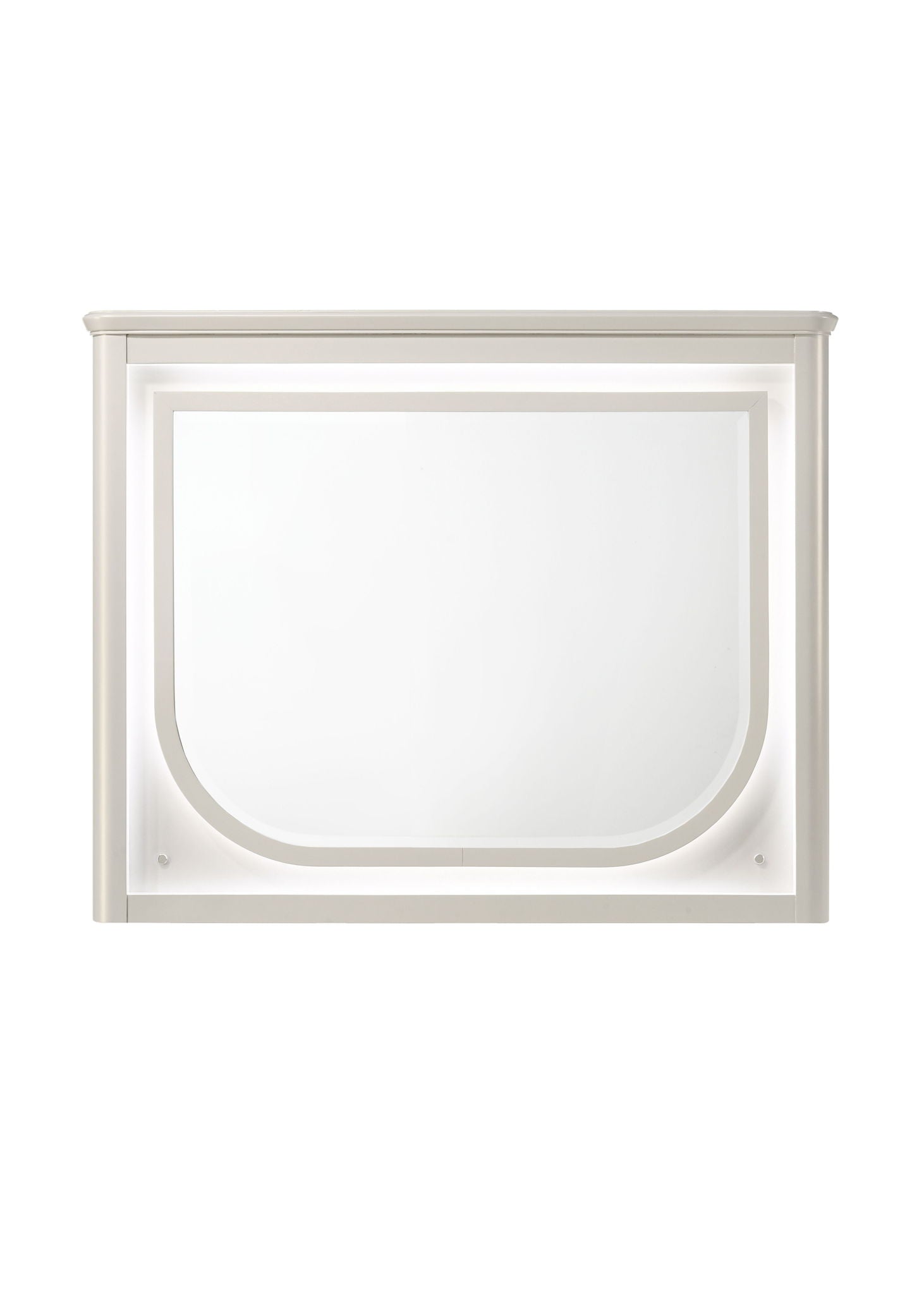 Laveda Mirror With LED white framed wall mirror by HouseOfZazla on Tampa Home & Garden Store