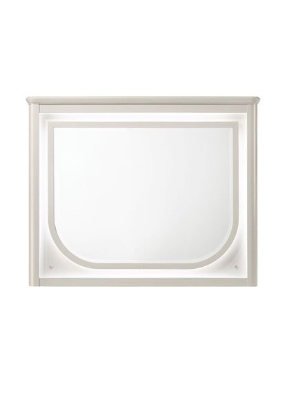 Laveda Mirror With LED white framed wall mirror by HouseOfZazla on Tampa Home & Garden Store