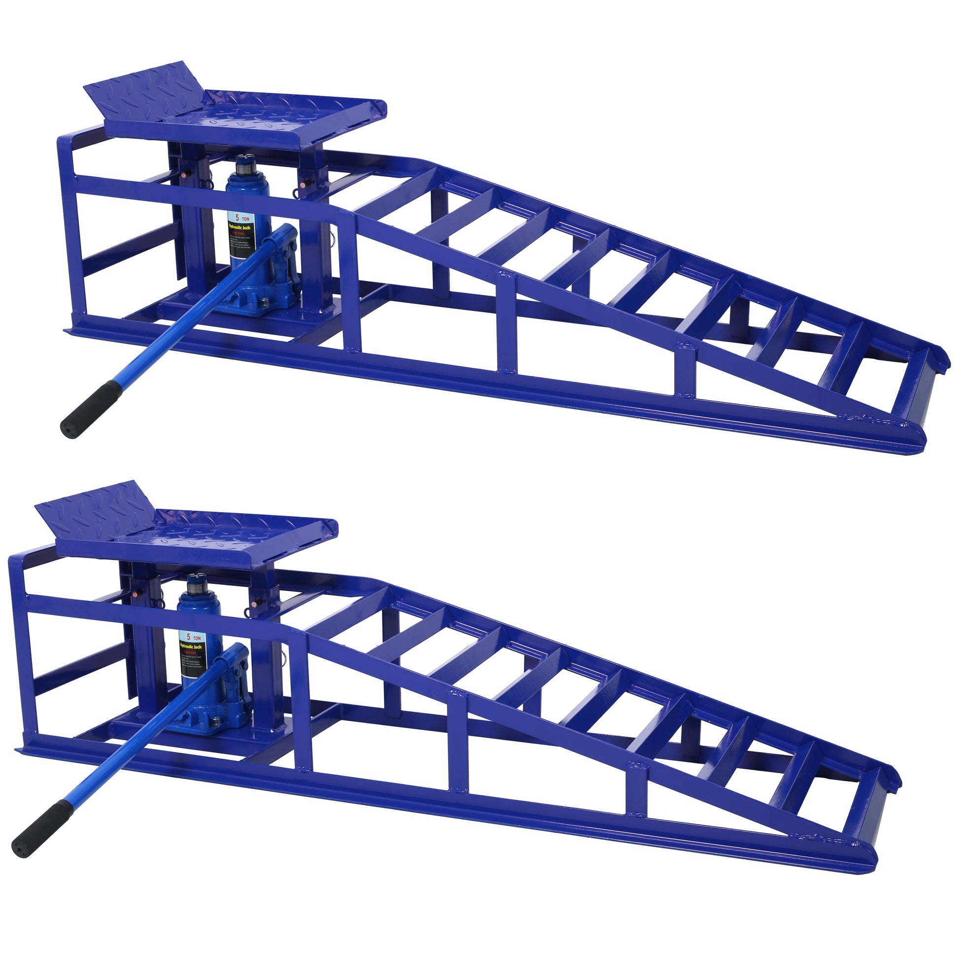 Auto Car Truck Service Ramps Lifts blue HouseOfZazla steel frame with hydraulic jack on Tampa Home & Garden Store