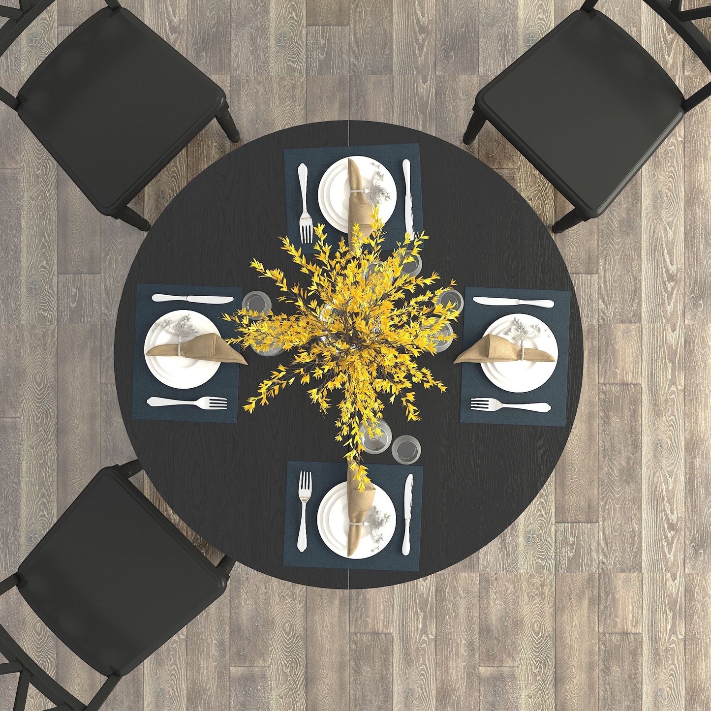Farmhouse and Expandable Oval Dining Table