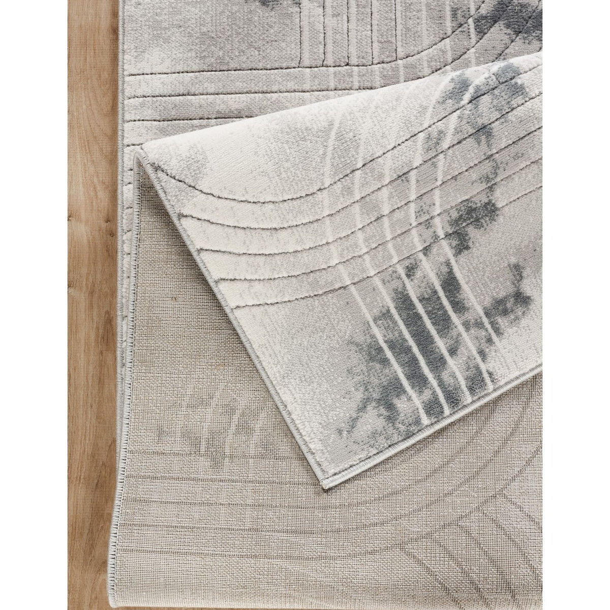 Ultra Soft Geometric Area Rug Ivory and Gray by HouseOfZazla on Tampa Home & Garden Store