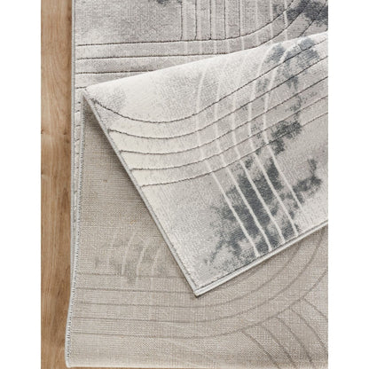 Ultra Soft Geometric Area Rug Ivory and Gray by HouseOfZazla on Tampa Home & Garden Store
