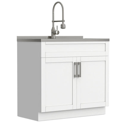 Hennessy Deluxe Laundry Cabinet With Faucet Sink