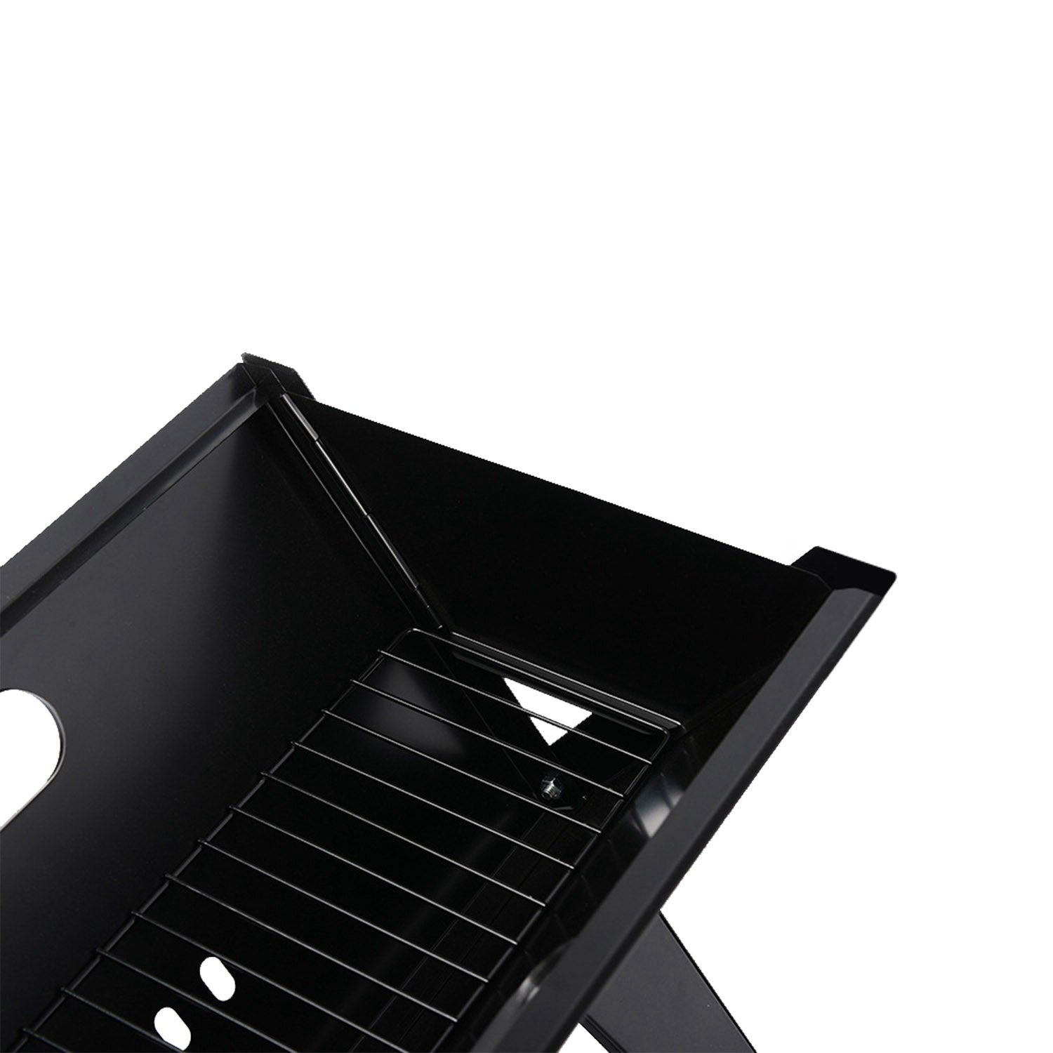GemGear portable black charcoal grill with foldable frame and wire cooking grate on Tampa Home & Garden Store