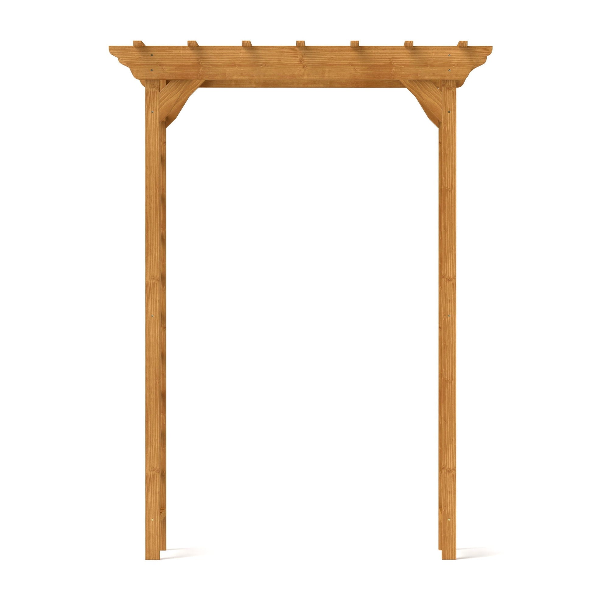 Arbor wedding arch wooden with decorative end caps and braces HouseOfZazla on Tampa Home & Garden Store