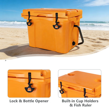 25qt Portable Cooler with Extended Ice Retention