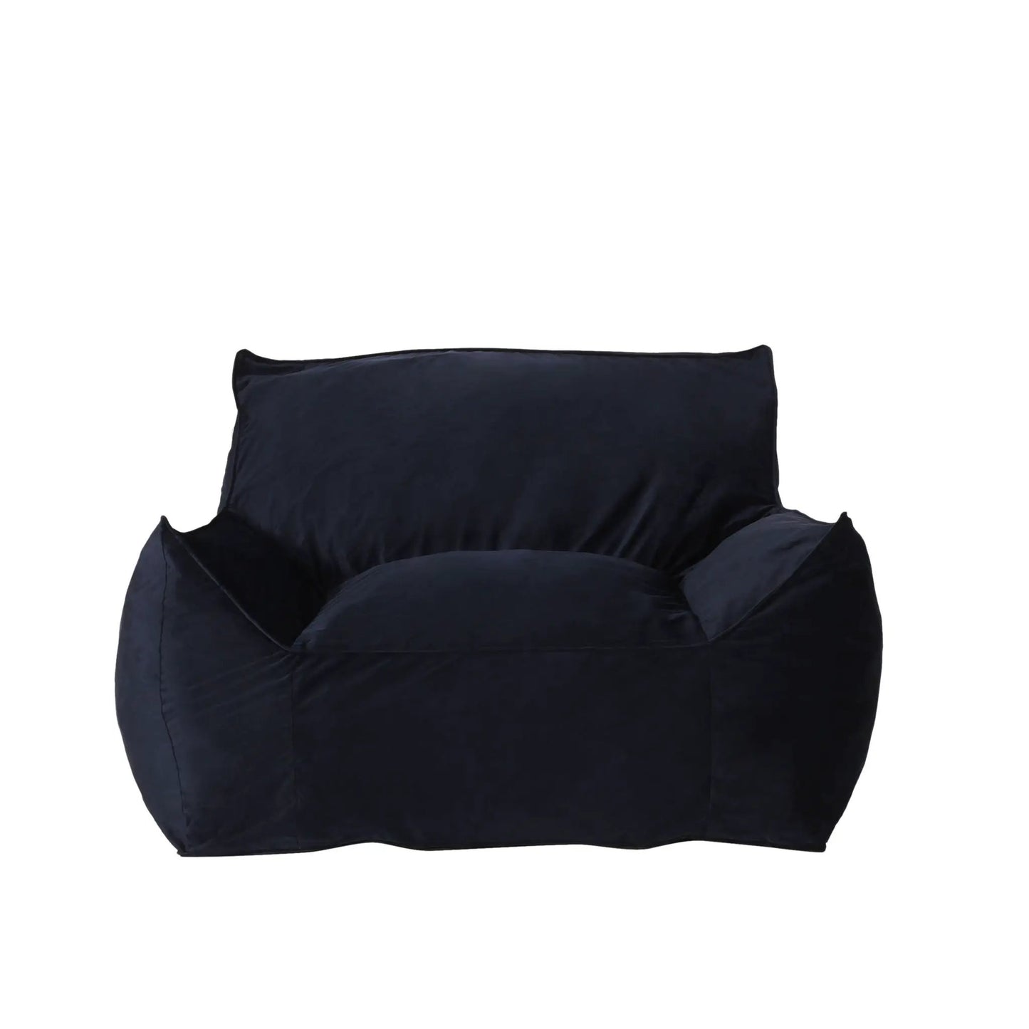 Allea Velveteen Bean Bag Chair Midnight Blue