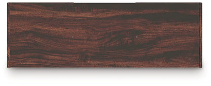 Glosmount Cube Organizer front panel in dark walnut finish by Unique Piece Furniture on Tampa Home & Garden Store