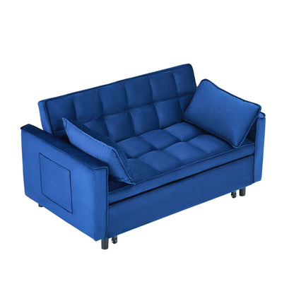 Large 3 In 1 Sofa Bed and Velvet Living Room