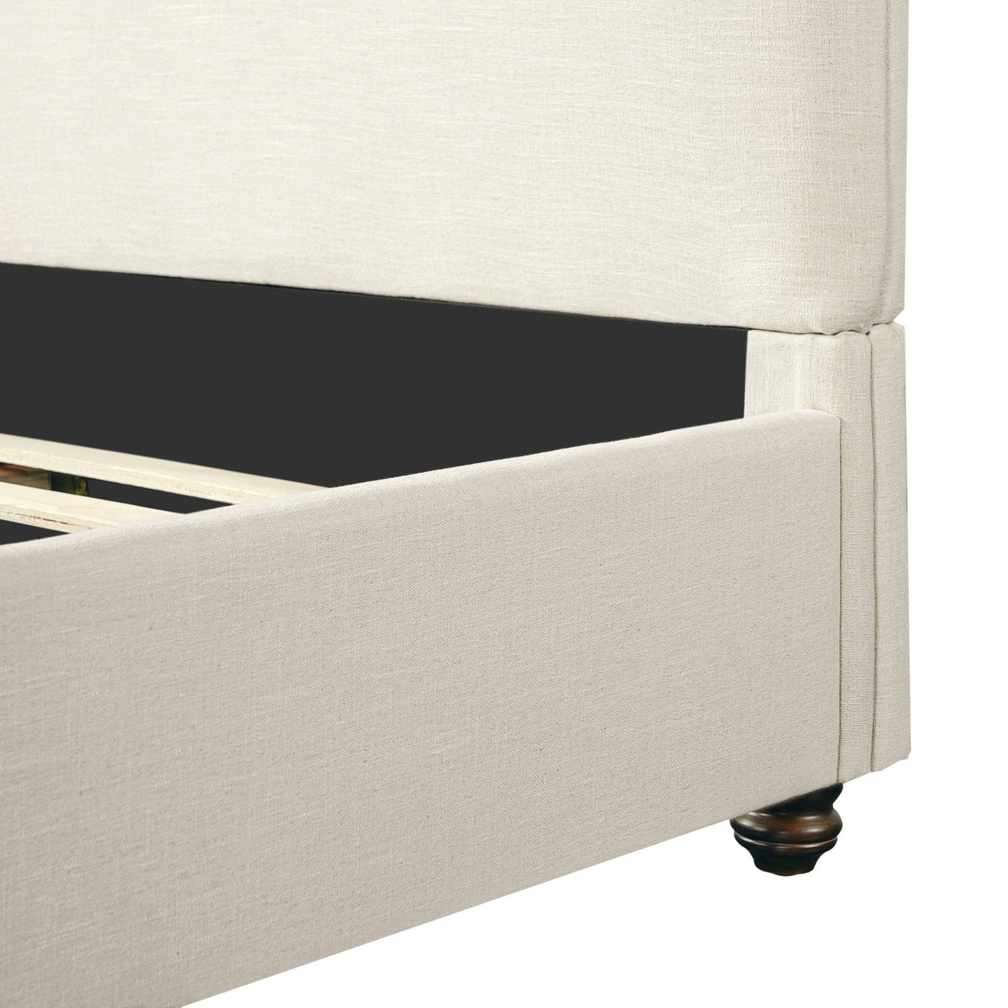 Queen Luxurious Upholstered Bed Frame and Linen