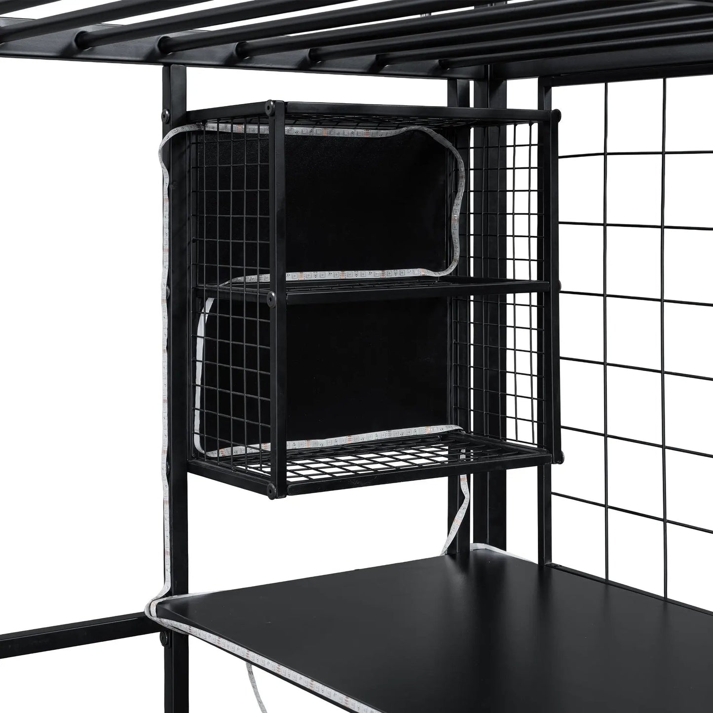 Loft Bed With Built In Workstation and Wardrobe
