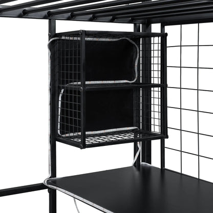 Loft Bed With Built In Workstation and Wardrobe