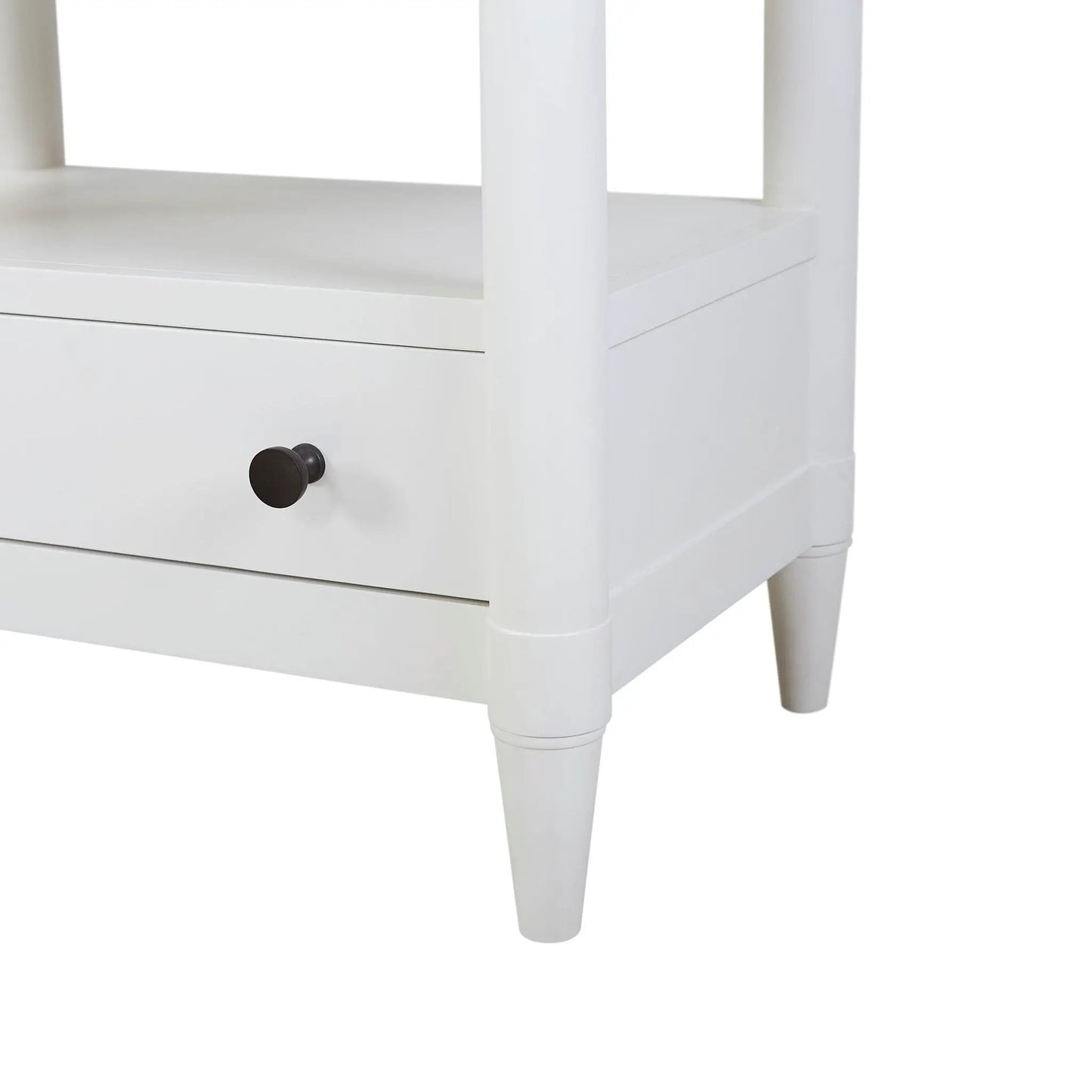 Open Nightstand With 2 Drawers and Felt Lined Top