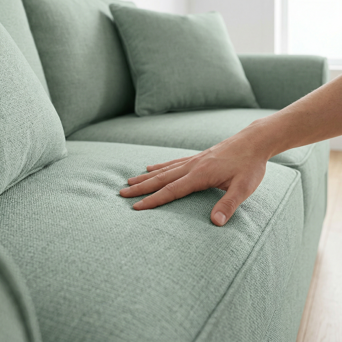 Irlanda Sofa and Hardwood Frame with Custom Fabric