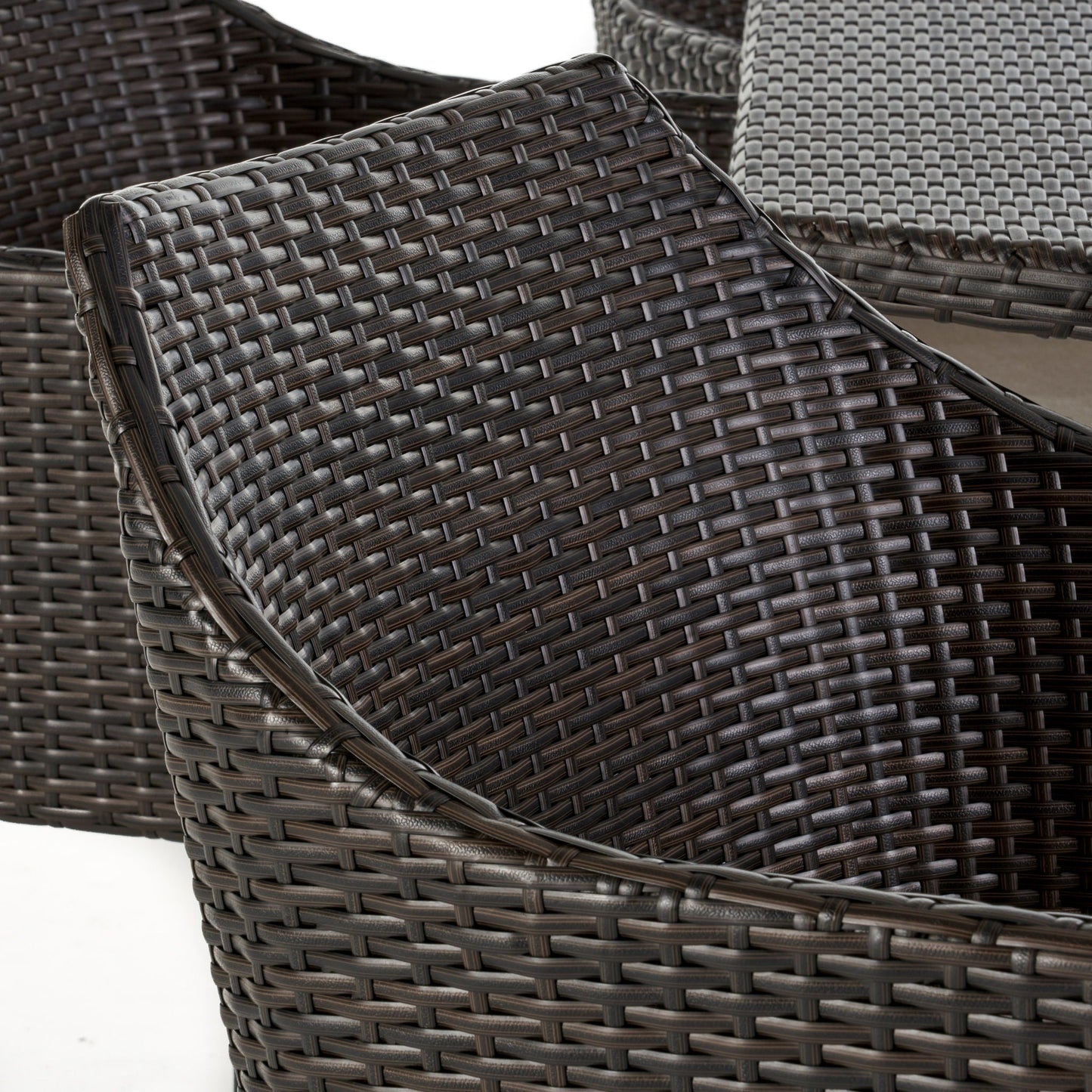 Kenneth Outdoor Rattan Dining Chair Set of 2