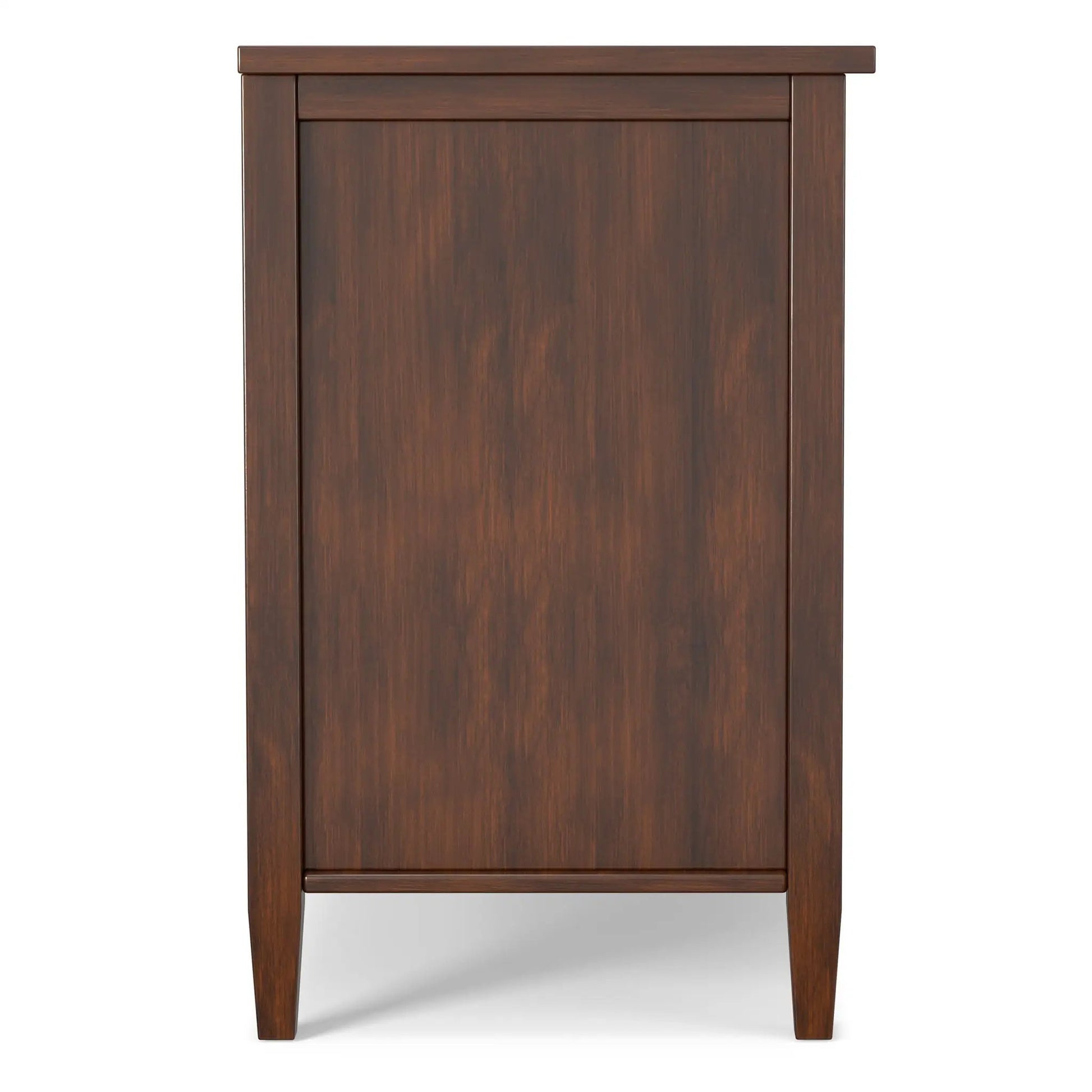 Warm Shaker Transitional Style TV Media Stand in dark walnut wood by Unique Piece Furniture on Tampa Home & Garden Store