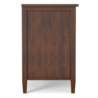 Warm Shaker Transitional Style TV Media Stand in dark walnut wood by Unique Piece Furniture on Tampa Home & Garden Store