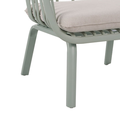Huron Outdoor Resin Club Chair Set of Two