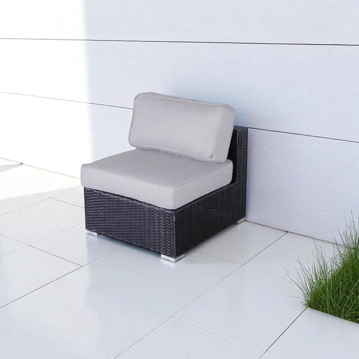 Minnesota Armless Patio Chairs Pair Set of 2