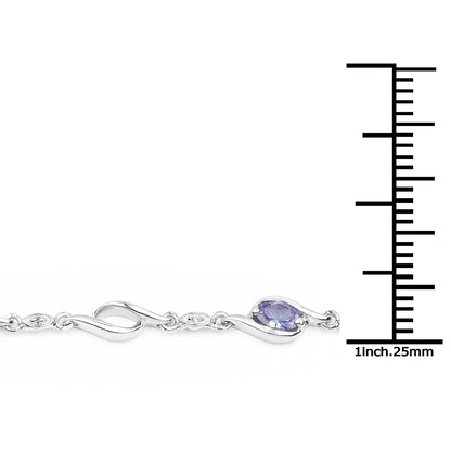 Bracelet: .925 sterling silver with 1.30ct Tanzanite and white topaz, by Bids.com on Tampa Home & Garden Store