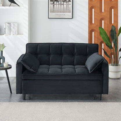 Large 3 In 1 Sofa Bed and Velvet Living Room