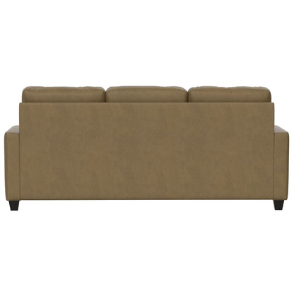 Brown Sofa And Chaise With Usb Charging Console