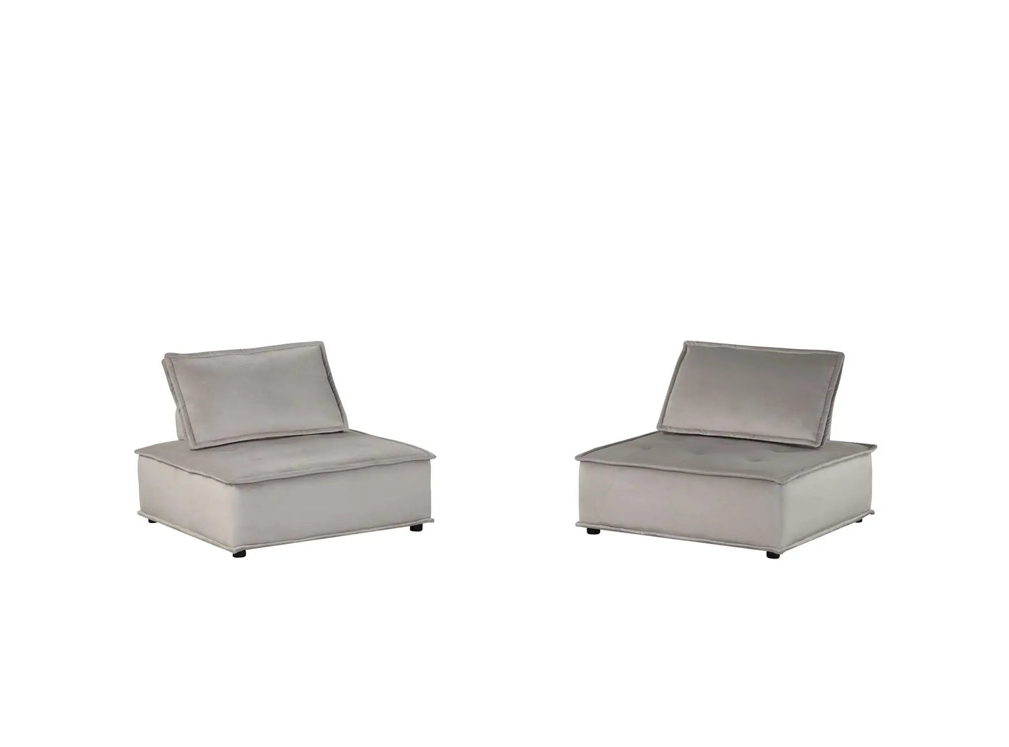 Anna Armless Lounge Chair With Soft Upholstery