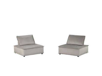 Anna Armless Lounge Chair With Soft Upholstery