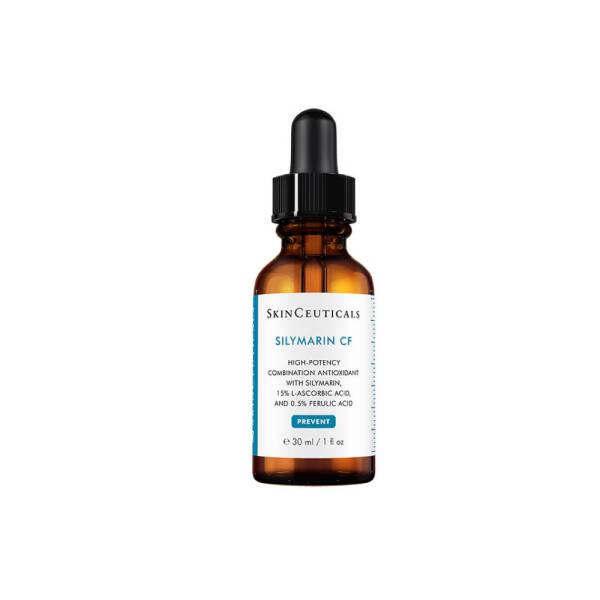 Silymarin CF antioxidant vitamin C serum bottle by SkinCeuticals, dropper, amber glass on Tampa Home & Garden Store