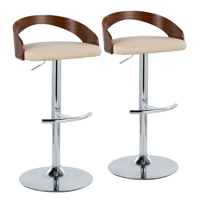 Grotto Contemporary Adjustable Barstool Swivel