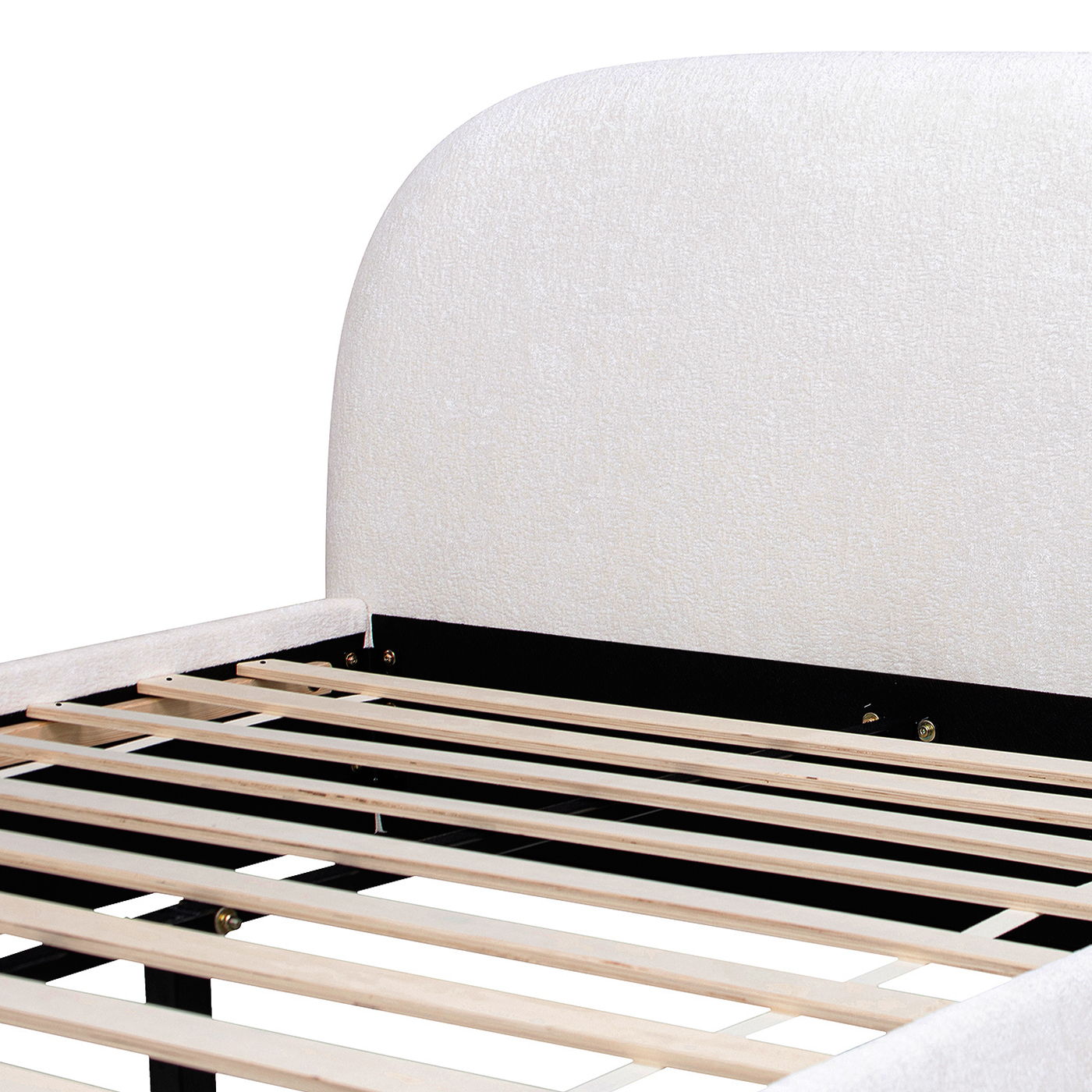 Archie Puffy Upholstered Platform Bed and Frame