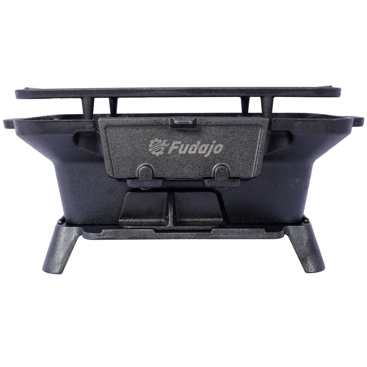 Oval cast iron grill skillet, outdoor portable charcoal pan with Fuego branding on Tampa Home & Garden Store