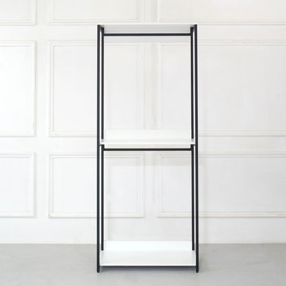 White Walk-In Closet with Adjustable Shelves, Powder-Coated Metal Frame by HouseOfZazla on Tampa Home & Garden Store