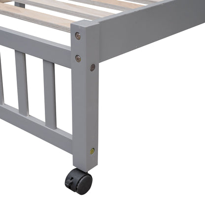 Bunk Bed With Six Drawers And Flexible Shelves