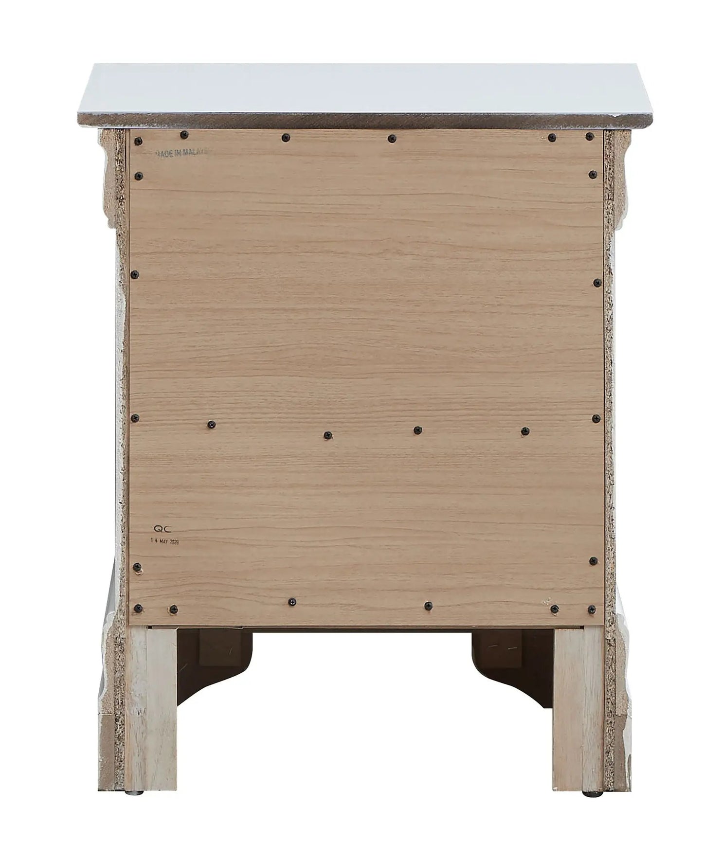 Decorative Nightstand with Modern Accents
