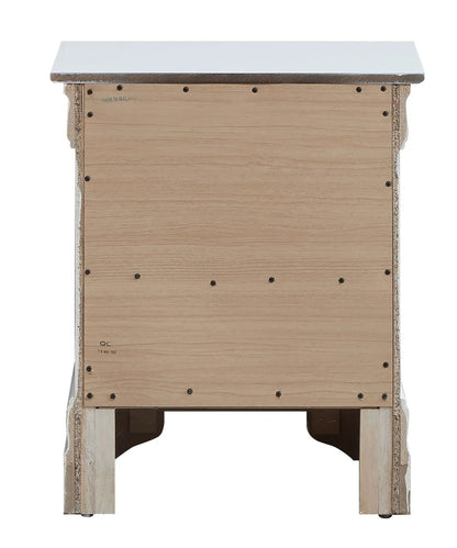 Decorative Nightstand with Modern Accents