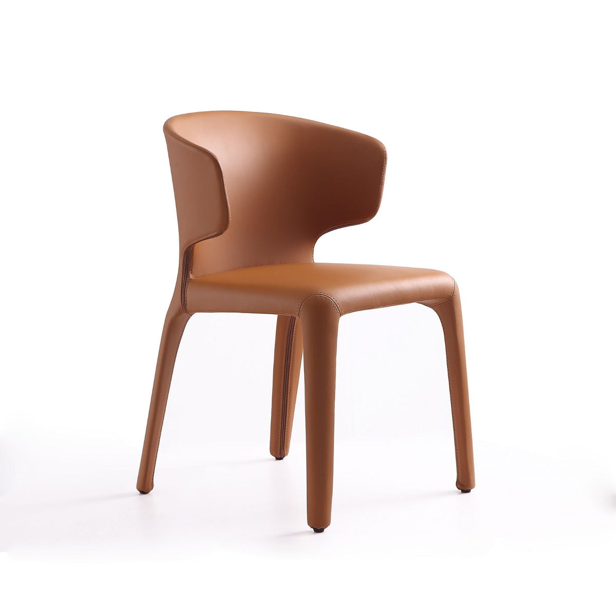Conrad dining chair tan faux leather on Tampa Home & Garden Store