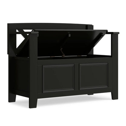 Amherst Small Transitional Entryway Storage Bench