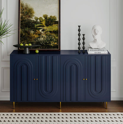Modern Lacquered Four Door Sideboard for Home