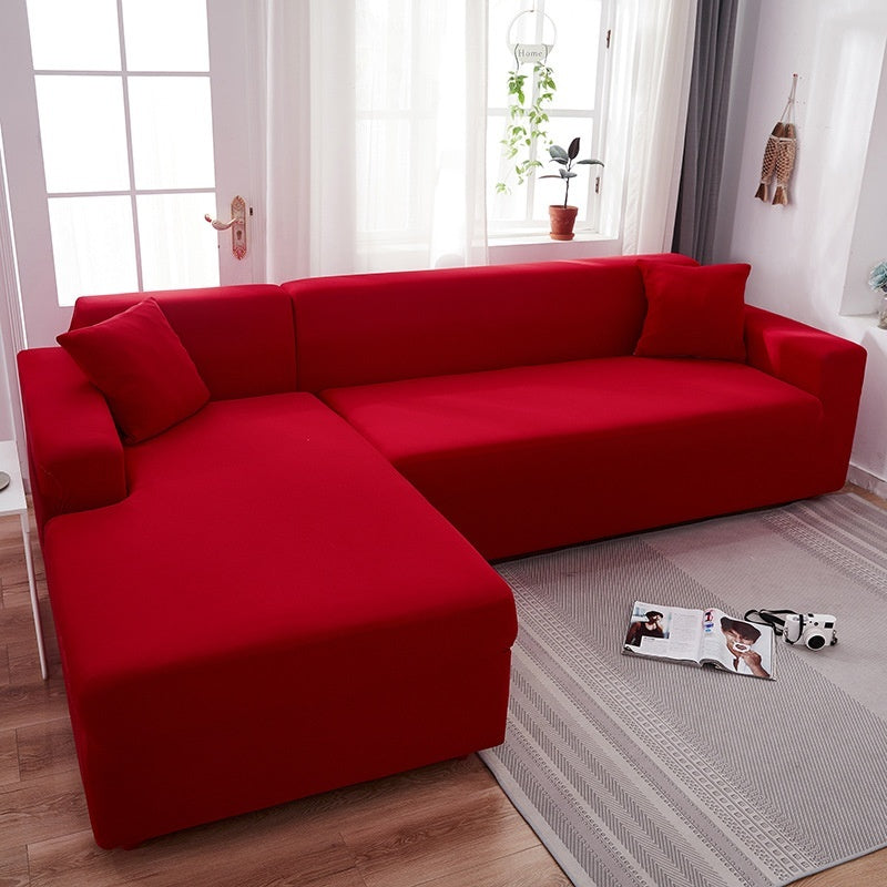 Nordic Imperial Concubine sofa cover by Sell My Stuff, red elastic universal cloth set on Tampa Home & Garden Store