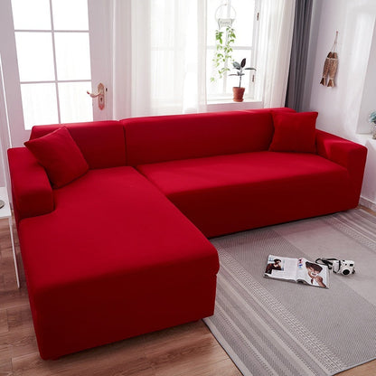 Nordic Imperial Concubine sofa cover by Sell My Stuff, red elastic universal cloth set on Tampa Home & Garden Store