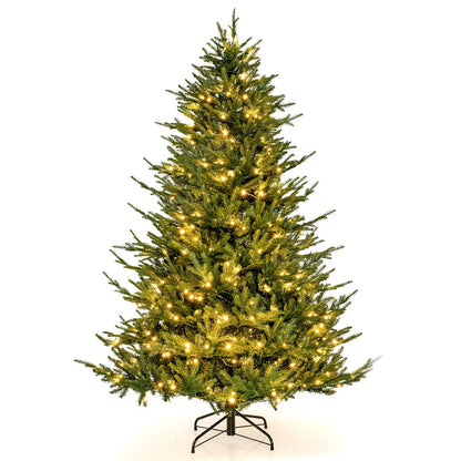 DirectDeals pre-lit Christmas tree with 280 warm white LEDs and 8 lighting modes on metal stand on Tampa Home & Garden Store