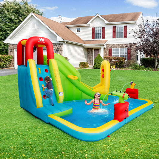 Inflatable Splash Jump Slide Water Bounce without Blower - Tampa Home & Garden Store