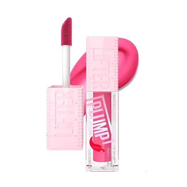 Lip gloss Maybelline Lifter Plump in pink with non-sticky finish and chili pepper extract on Tampa Home & Garden Store