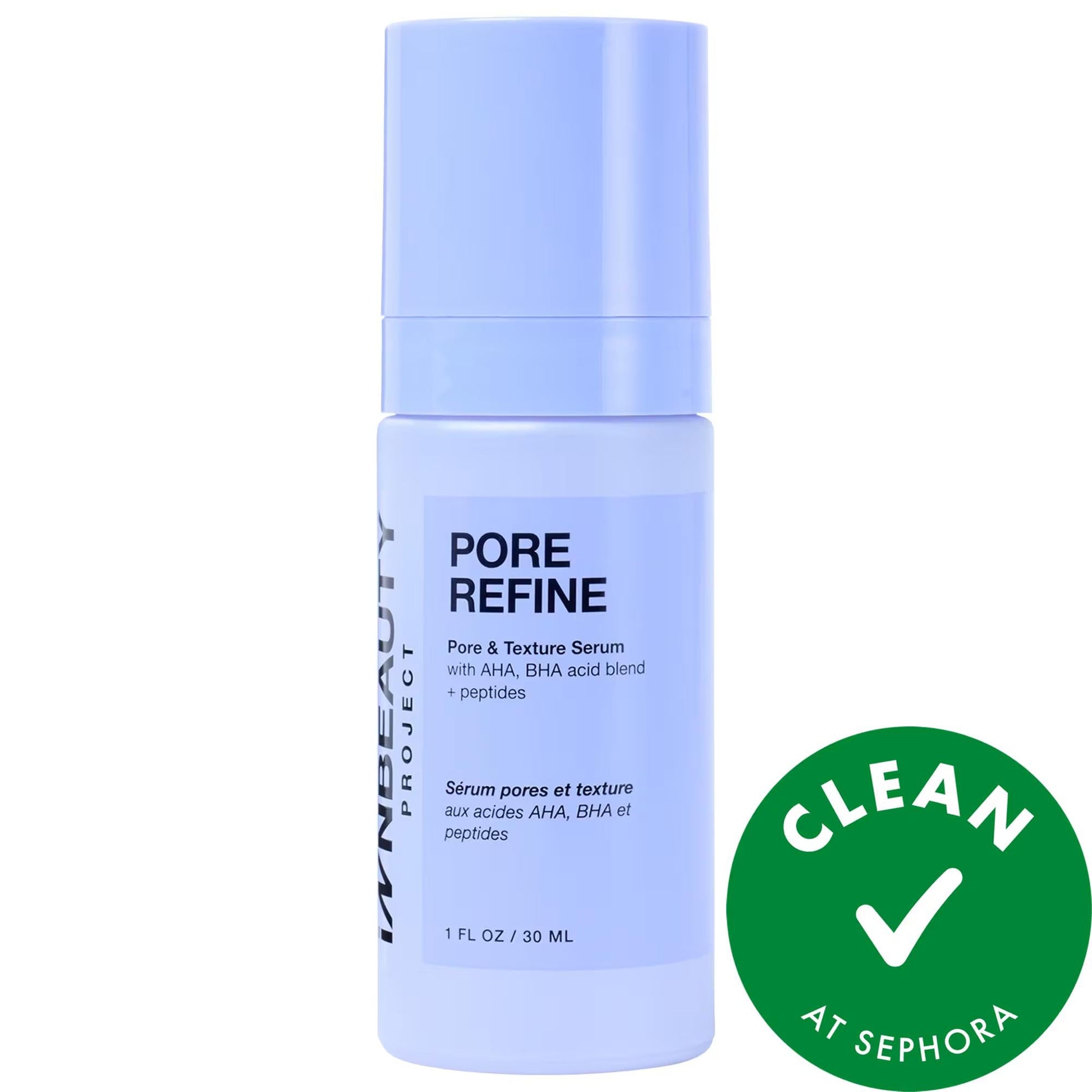 Beauty Care Bag Pore Refine Face Serum bottle in lavender hue, vegan & cruelty-free 30 ml on Tampa Home & Garden Store