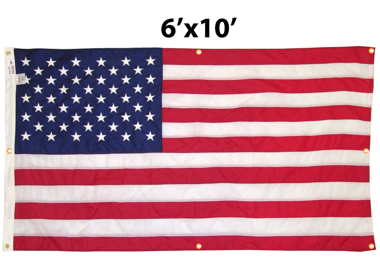 Bandera estadounidense de nailon WallSafe™ para pared | Ojales reforzados | Hecho en EE. UU.