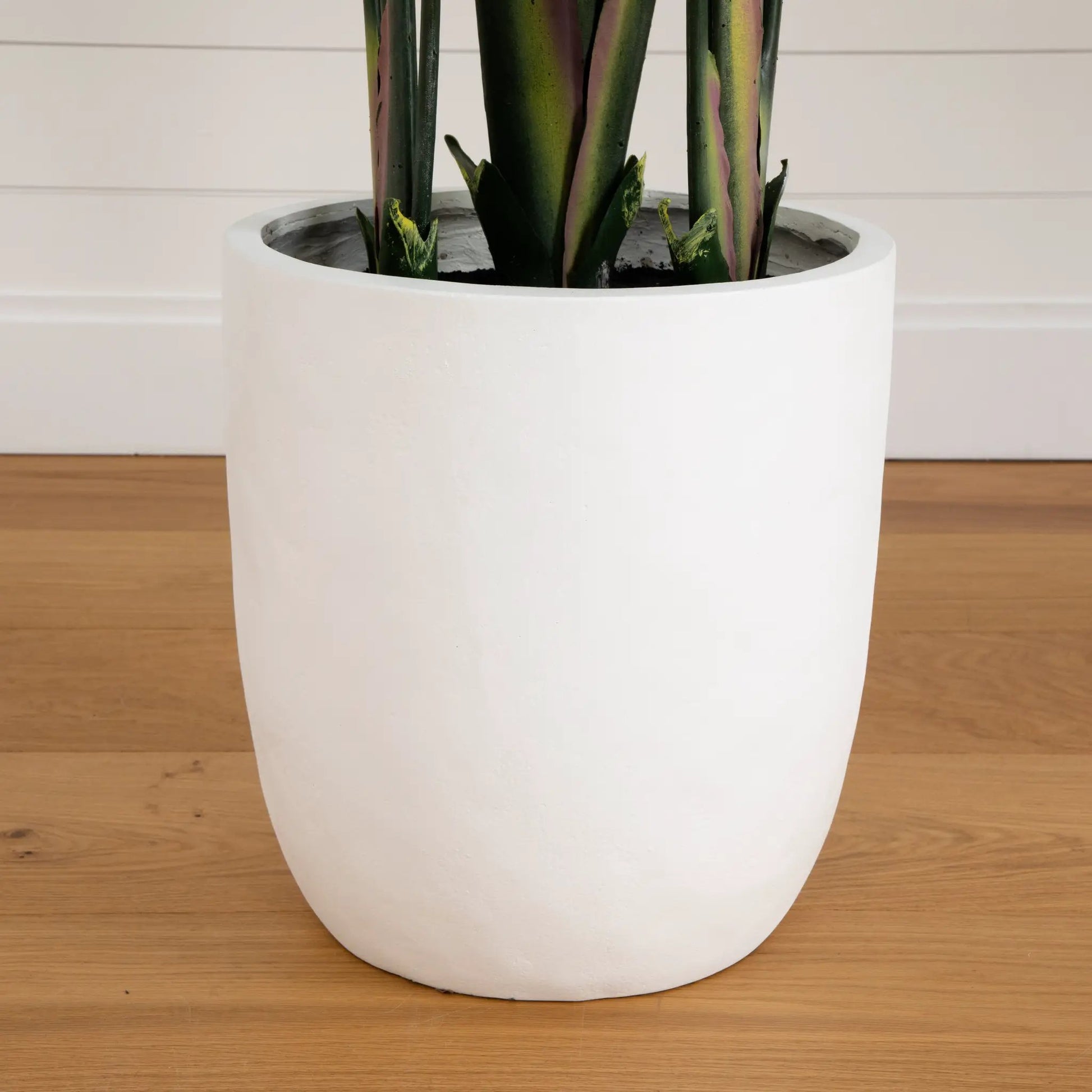 7' Artificial Bird of Paradise Tree with Resin Stone Planter - Tampa Home & Garden Store