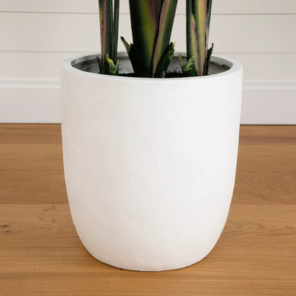 7' Artificial Bird of Paradise Tree with Resin Stone Planter - Tampa Home & Garden Store