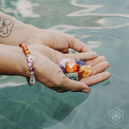 7 Chakra Bracelet and Stones Set - Tampa Home & Garden Store